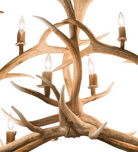 66.5" Long Antlers Elk 10 Light Oblong Chandelier - Ozark Cabin Décor, LLC
