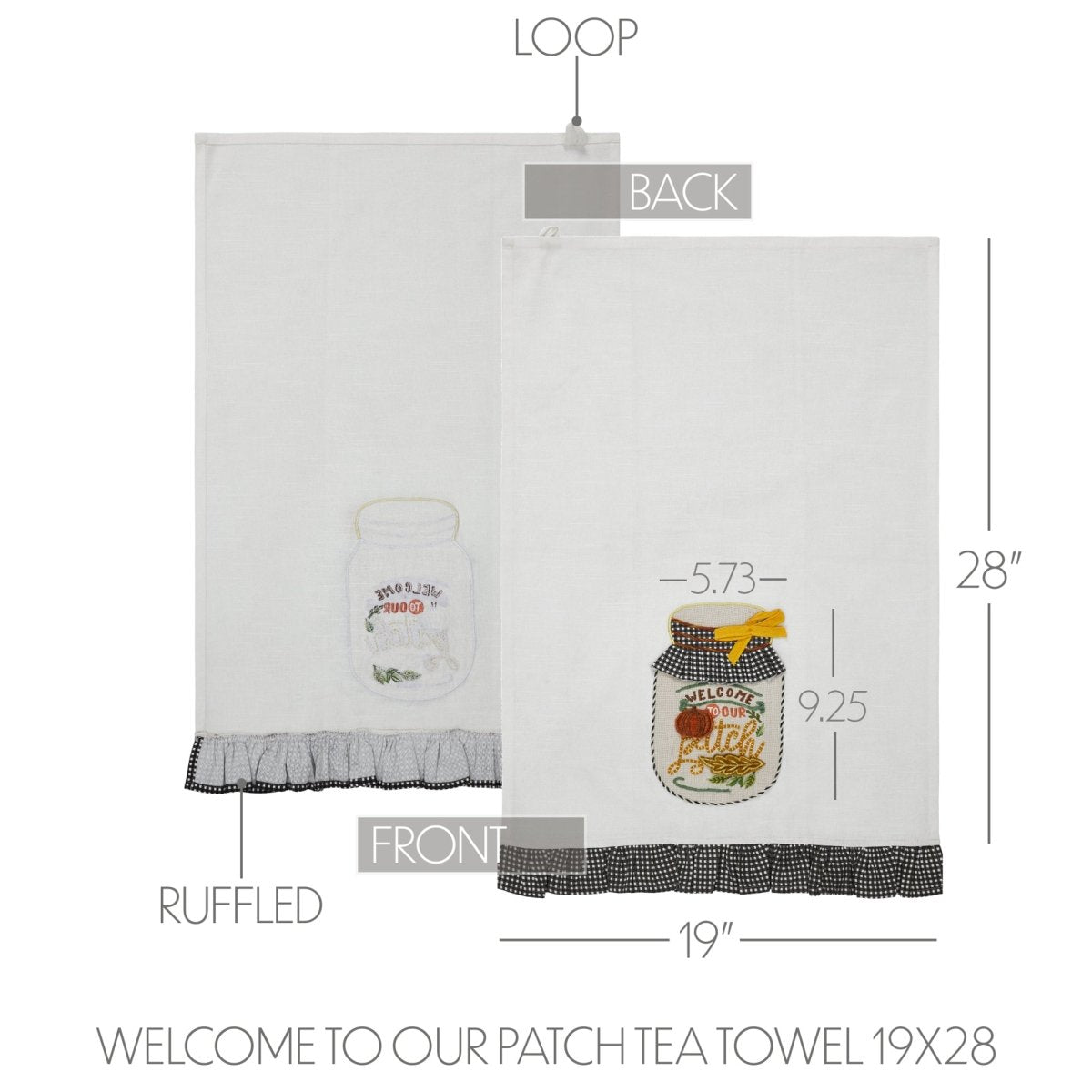 Welcome To Our Patch Kitchen Towel - Thumbnail 3