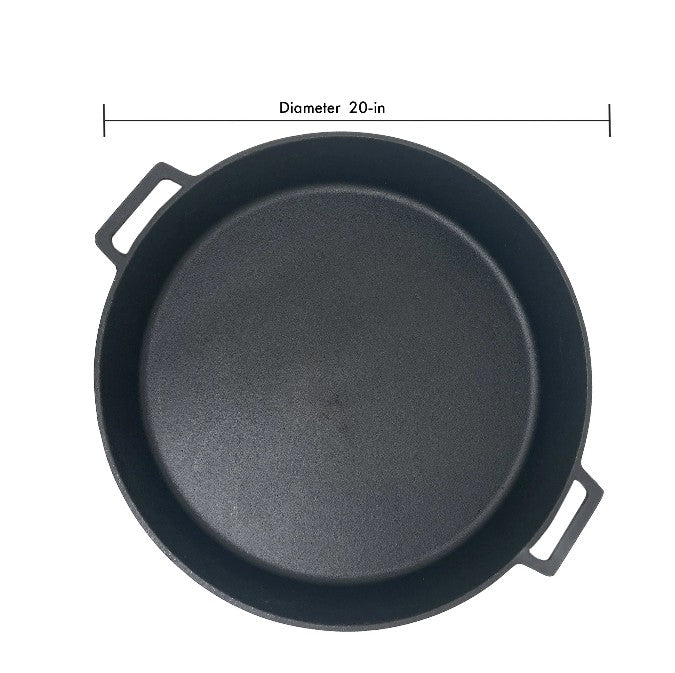 20 - in Cast Iron Double Handled Skillet - Ozark Cabin Décor, LLC