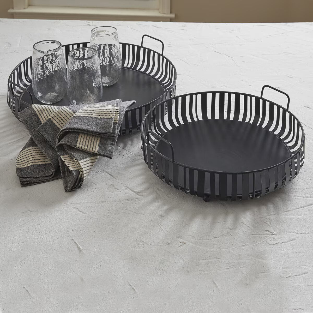 Spencer Round Tray Set - Thumbnail 2