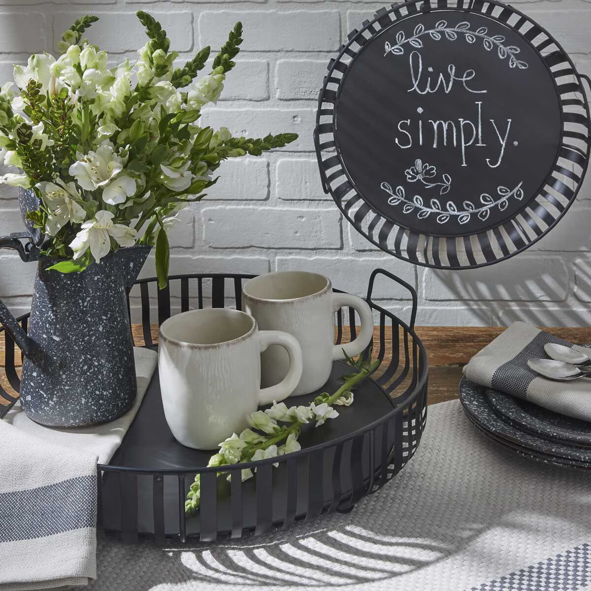 Spencer Round Tray Set - Thumbnail 3