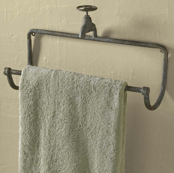 Water Faucet Towel Bar - Ozark Cabin Décor, LLC
