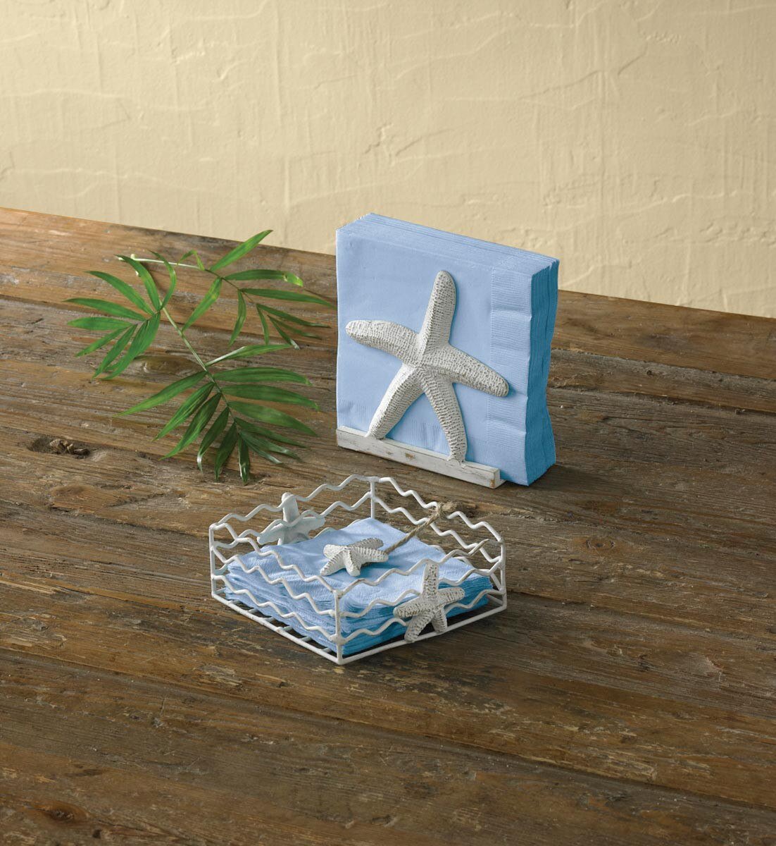 Starfish Beverage Napkin Holder - Ozark Cabin Décor, LLC