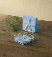 Starfish Beverage Napkin Holder - Ozark Cabin Décor, LLC