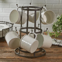 10 Mug Metal Mug Rack - Ozark Cabin Décor, LLC