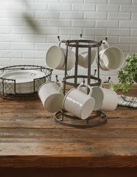 10 Mug Metal Mug Rack - Ozark Cabin Décor, LLC