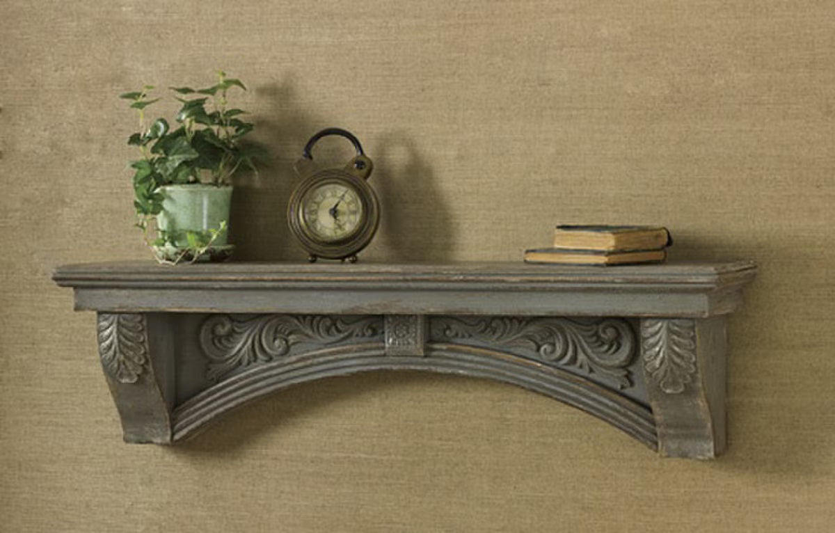 Mantle Shelf - Aged Gray - Ozark Cabin Décor, LLC