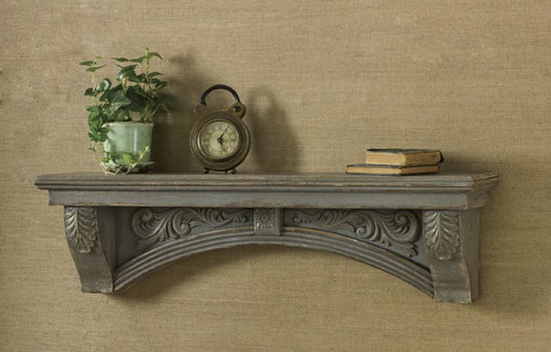 Mantle Shelf - Aged Gray - Ozark Cabin Décor, LLC