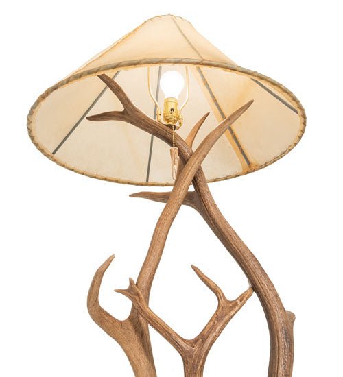75" High Antlers Elk & Mule Deer Floor Lamp - Ozark Cabin Décor, LLC
