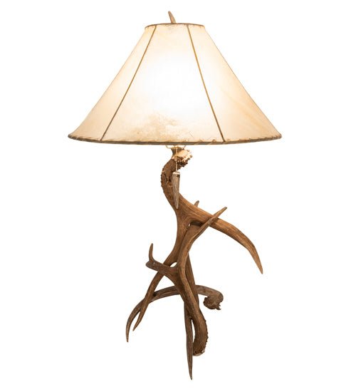 34" High Antlers Elk & Mule Deer Table Lamp - Ozark Cabin Décor, LLC