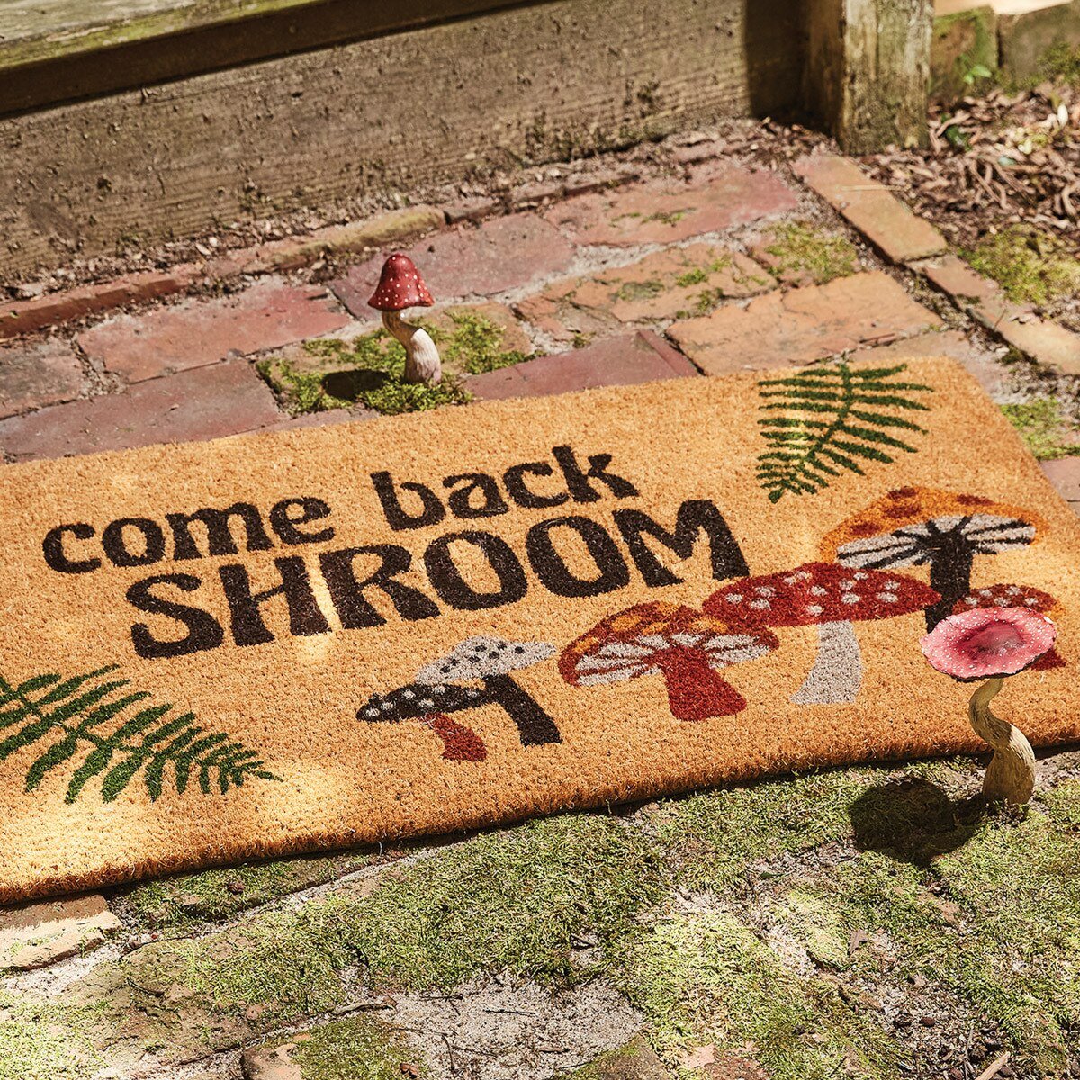 Come Back Shroom Coir Doormat - Ozark Cabin Décor, LLC