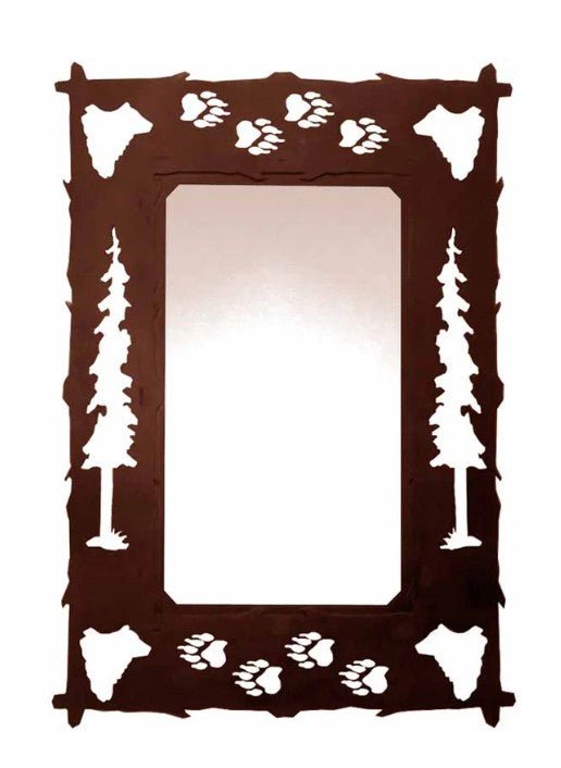 30" Bear Hall Mirror - Ozark Cabin Décor, LLC