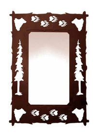 30" Bear Hall Mirror - Ozark Cabin Décor, LLC