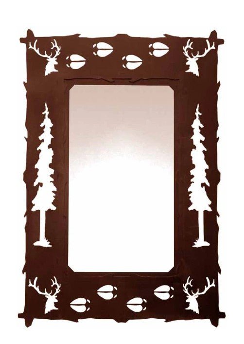30" Elk Hall Mirror - Ozark Cabin Décor, LLC