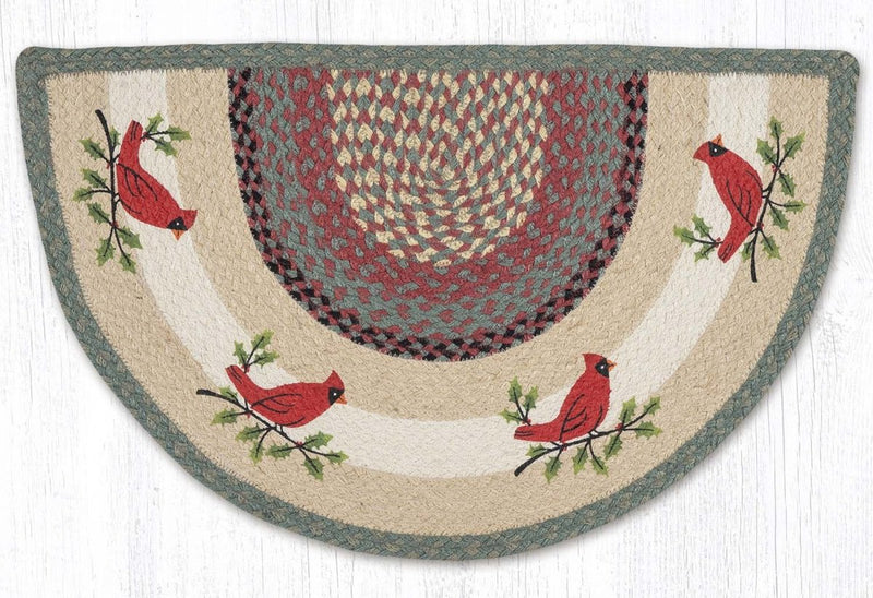 Holly Cardinal Slice Jute Rug - Ozark Cabin Décor, LLC
