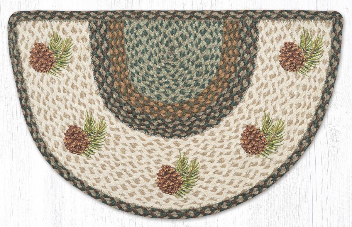 Graphic Pinecone Slice Rug - Ozark Cabin Décor, LLC