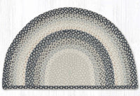 Gray/Sand/Ivory Braided Jute Slice Rug - Ozark Cabin Décor, LLC