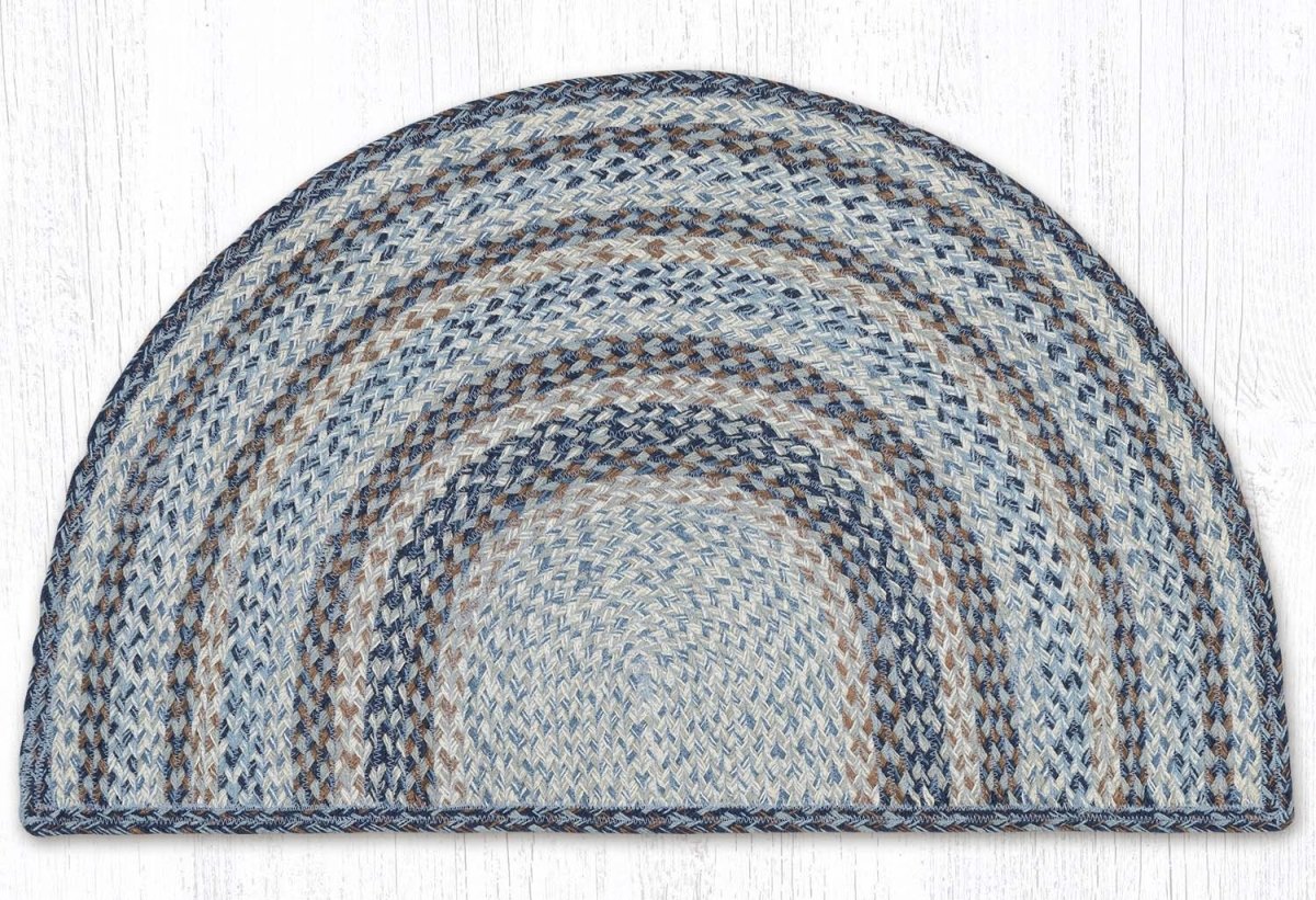 Denim Braided Jute Slice Rug - Ozark Cabin Décor, LLC