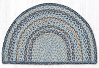 Denim Braided Jute Slice Rug - Ozark Cabin Décor, LLC