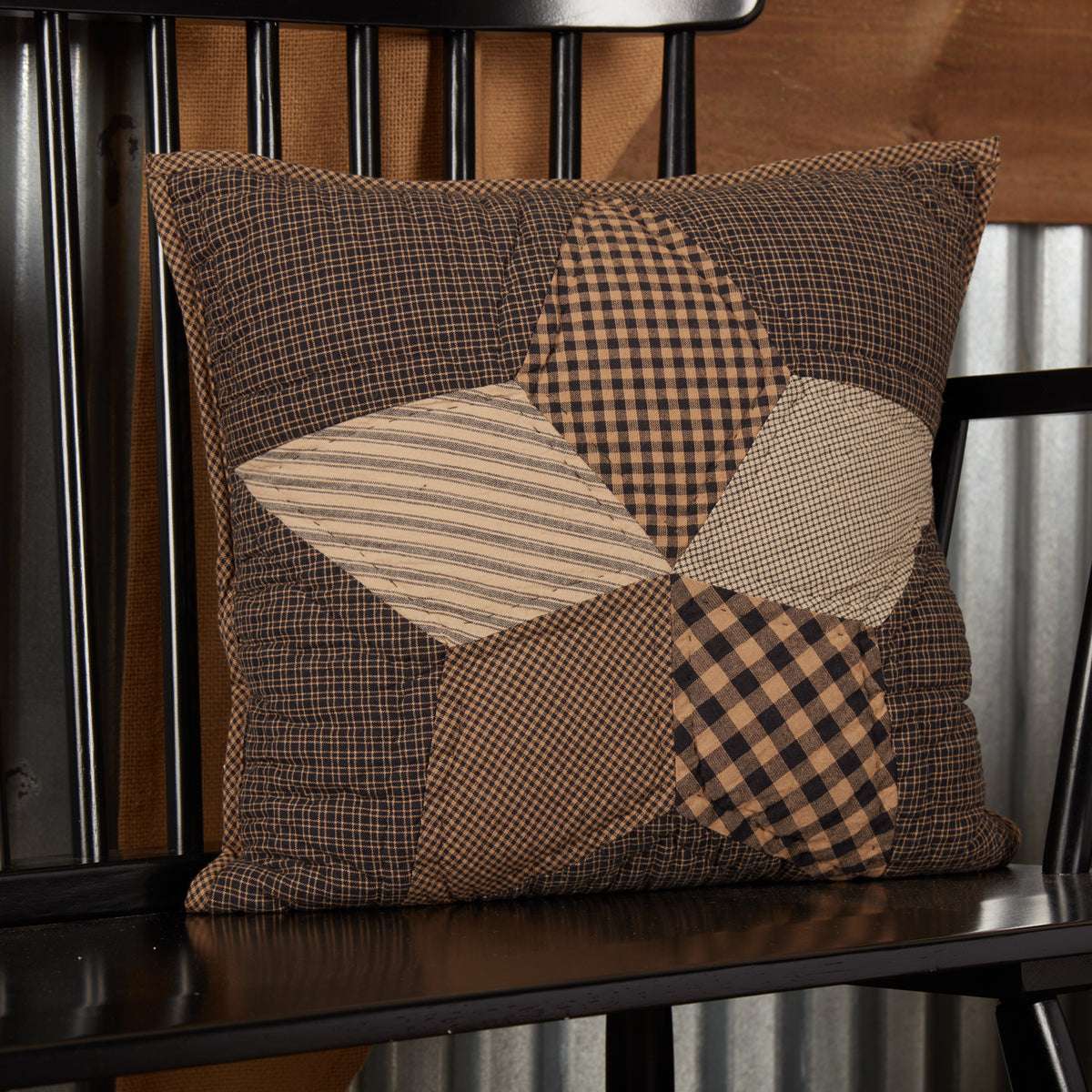 Farmhouse Star Quilt Collection Deco Pillow