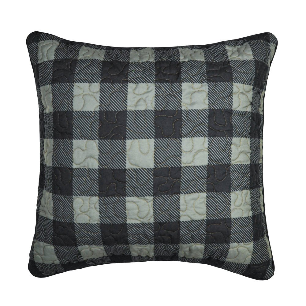 Bear Walk Plaid Decorative Pillow - Check - Ozark Cabin Décor, LLC