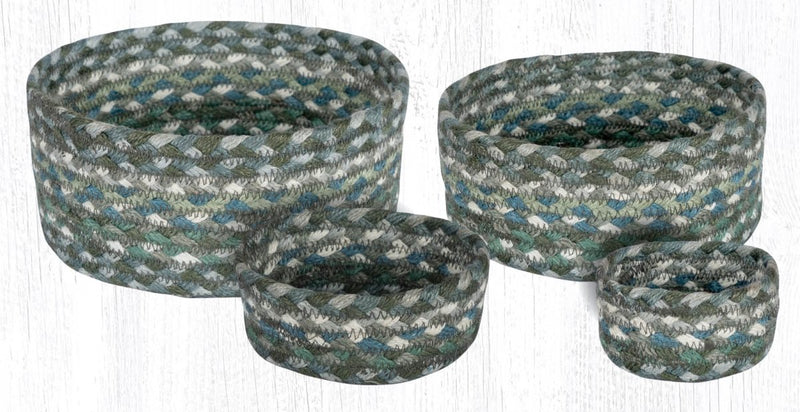 Sage/Ivory/Settlers Blue Casserole Baskets - Ozark Cabin Décor, LLC