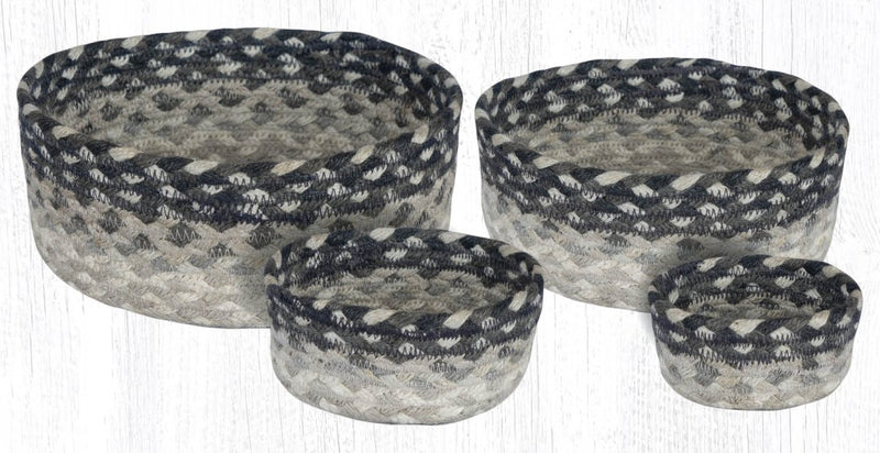 Gray/Sand/Ivory Jute Casserole Baskets - Ozark Cabin Décor, LLC