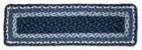 Blue, Gray, & Ivory Stair Tread - Ozark Cabin Décor, LLC