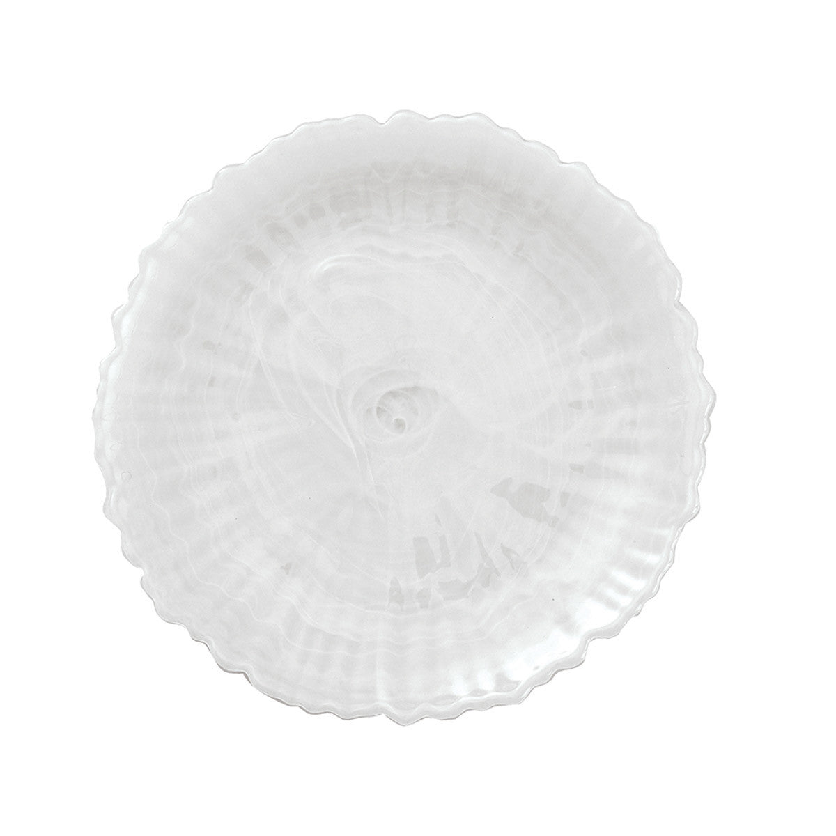 Alabaster Glass Dinner Plate Set - White