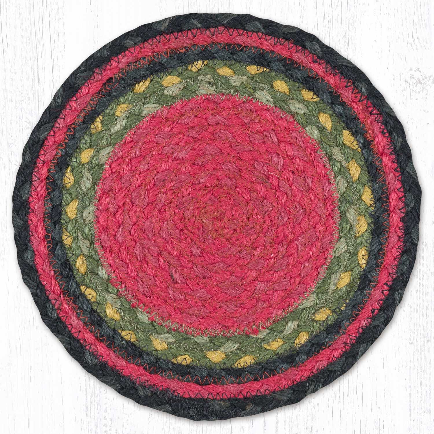 Braided Natural Jute Trivet and Swatch - Thumbnail 2
