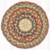Honey/Vanilla/Ginger Braided Jute Trivet & Swatch - Ozark Cabin Décor, LLC
