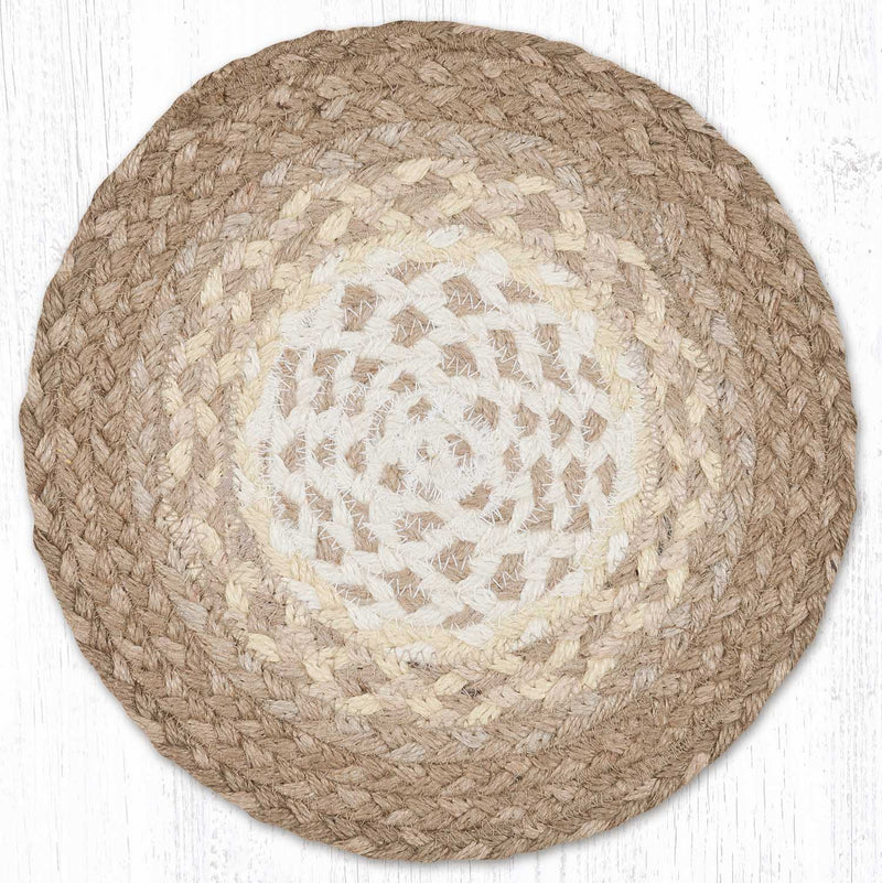 Natural Braided Jute Trivet & Swatch - Ozark Cabin Décor, LLC