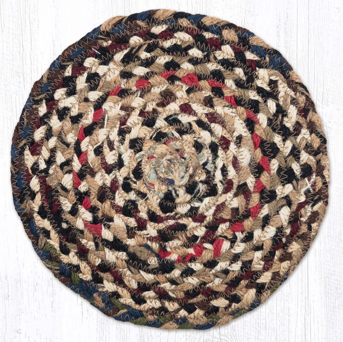 Braided Natural Jute Trivet and Swatch