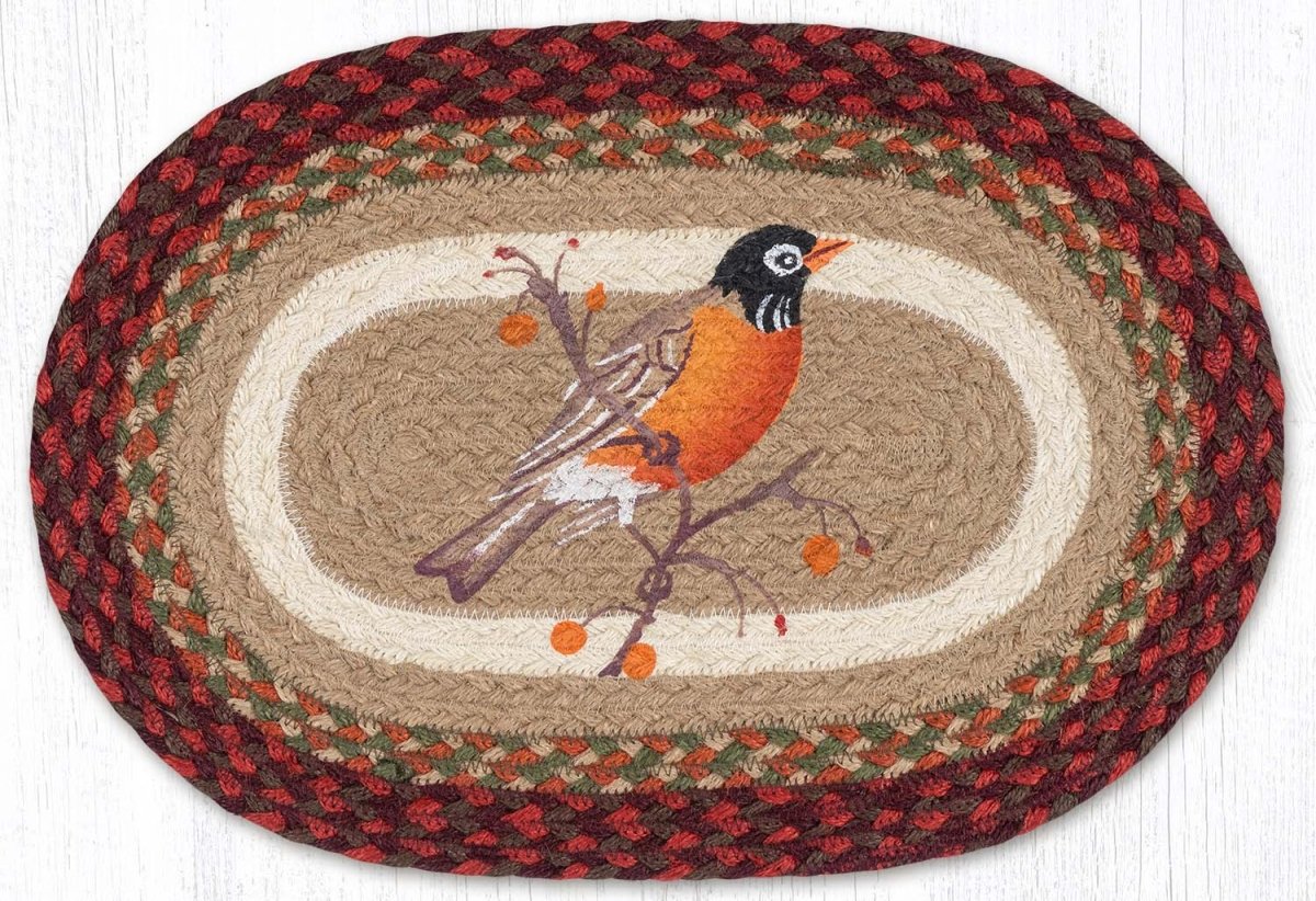 Robin Oval Braided Placemat - Ozark Cabin Décor, LLC