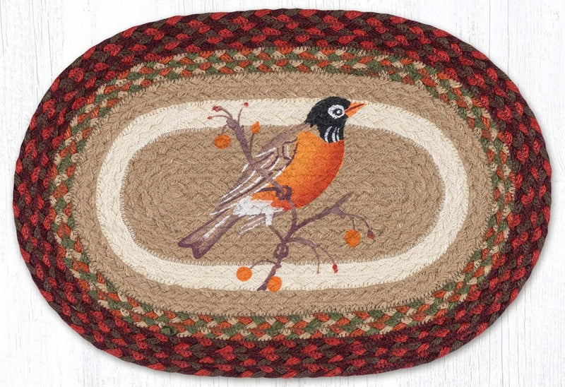 Robin Oval Braided Placemat - Ozark Cabin Décor, LLC