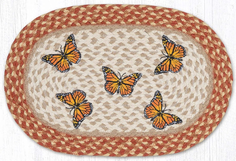 Monarch Oval Braided Placemat - Ozark Cabin Décor, LLC