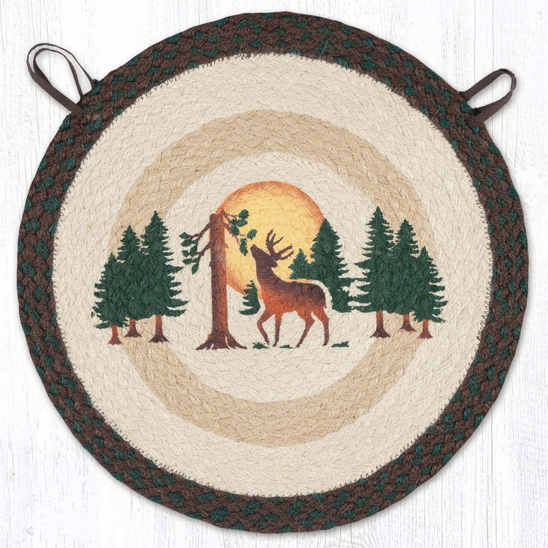 Full Moon & Deer Chair Pad - Ozark Cabin Décor, LLC