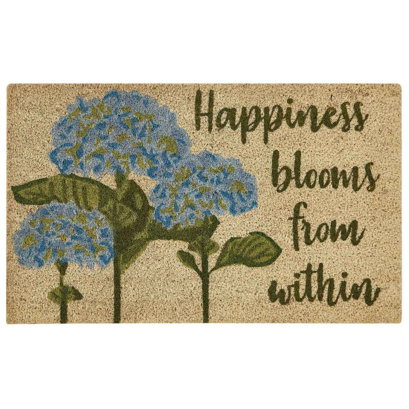 Happiness Blooms Doormat - Ozark Cabin Décor, LLC