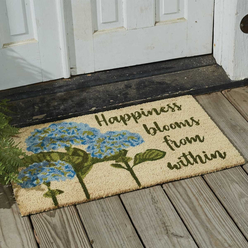 Happiness Blooms Doormat - Ozark Cabin Décor, LLC
