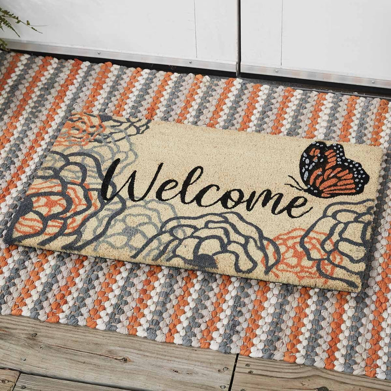 Apricot and Stone Doormat - Ozark Cabin Décor, LLC