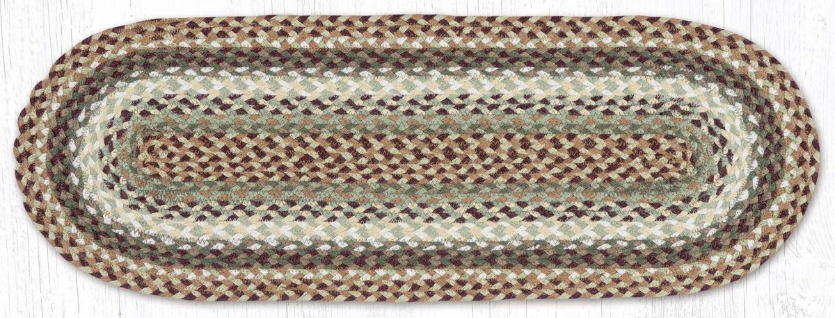 Buttermilk/Cranberry Jute Table Runner - Ozark Cabin Décor, LLC