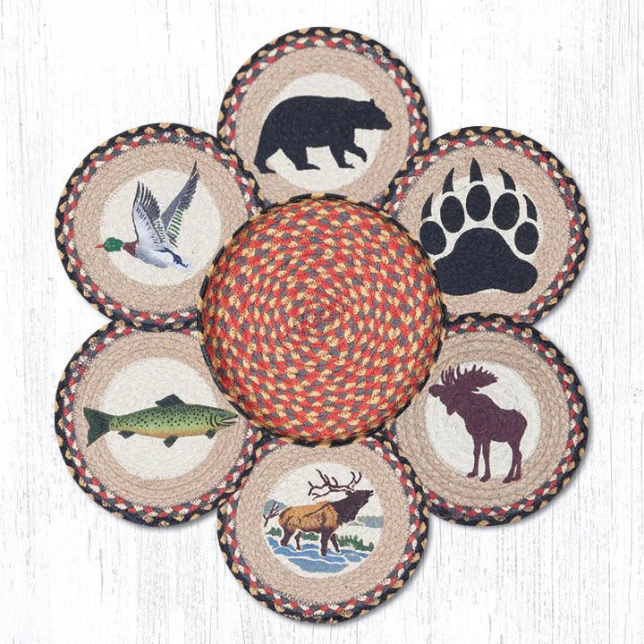 Wildlife Trivets/Basket Set - Ozark Cabin Décor, LLC
