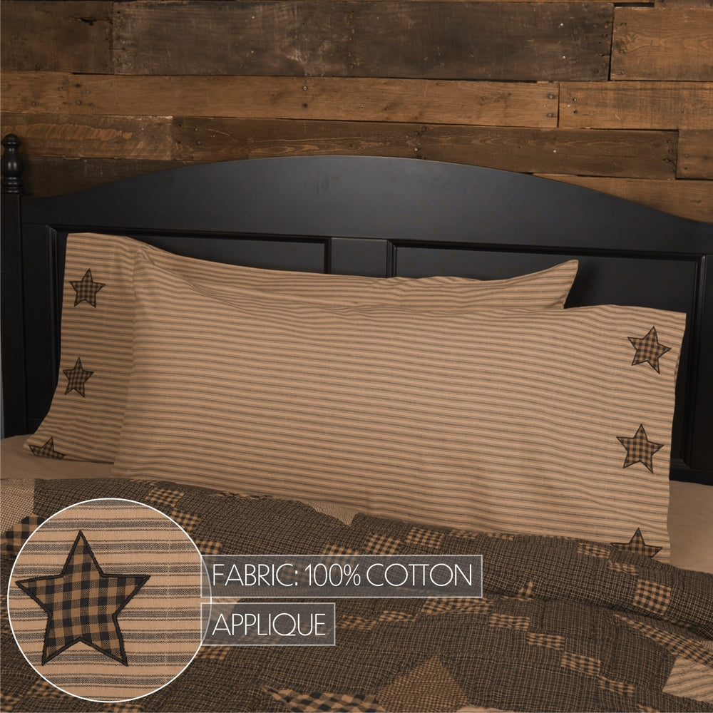 Farmhouse Star King Pillow Case Set