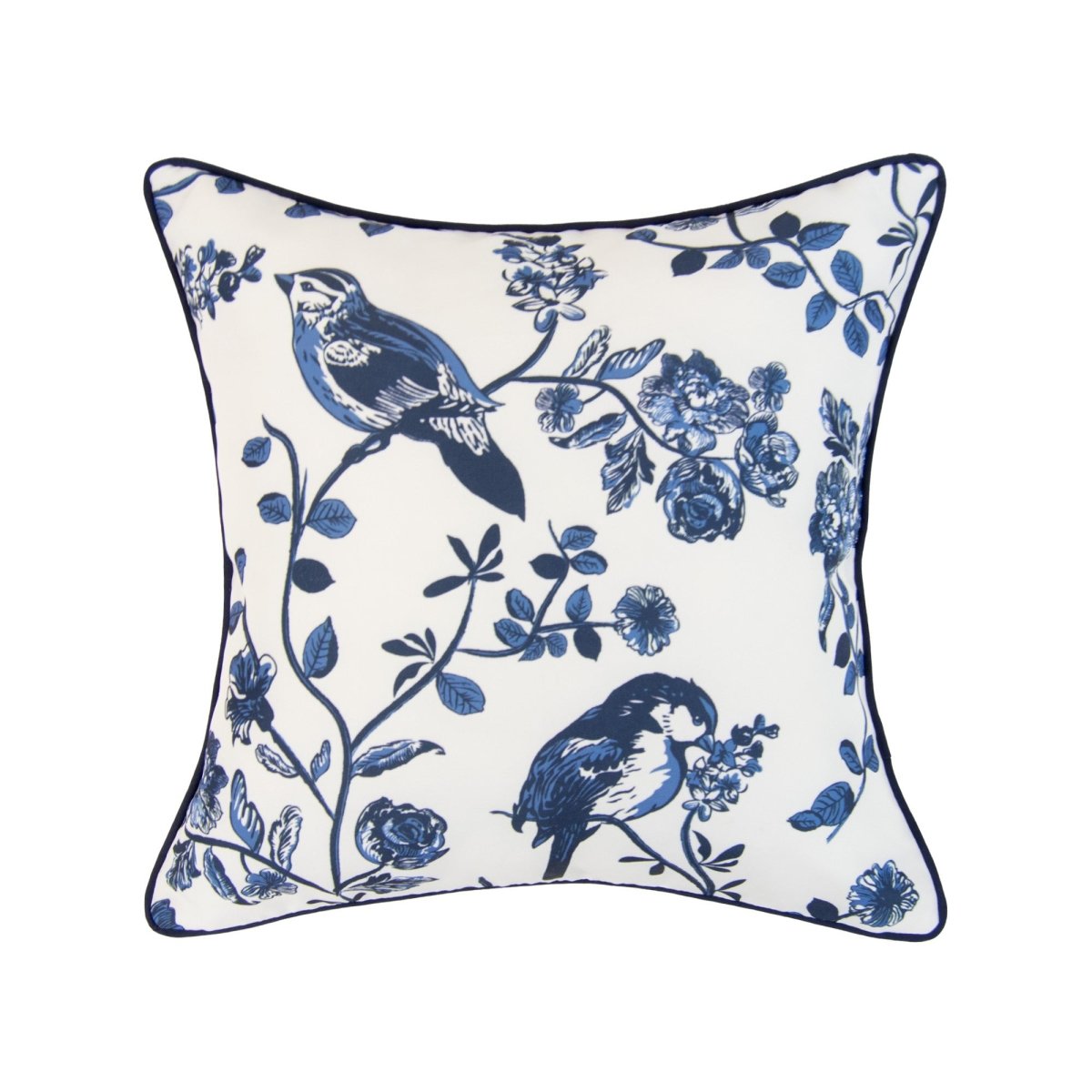 Checkerboard Indigo Pillow Set - Ozark Cabin Décor, LLC
