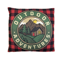 Foothills 3-Piece Quilt Set Decor Pillow Mountain Cabin Scene