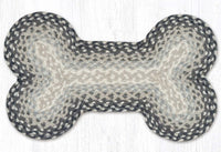Dog Bone Braided Pet Rug - Gray/Sand/Ivory - Ozark Cabin Décor, LLC
