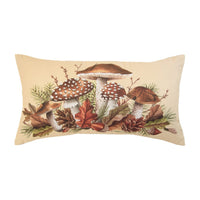 Pine Circle 3-Piece Quilt Set Deco Pillow, Mushrooms