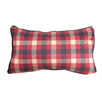 Forest Point Pillow, Red Plaid
