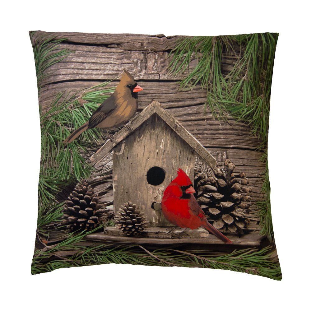 Cardinal Pine Decorative Pillow Set - Ozark Cabin Décor, LLC