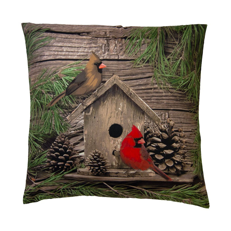 Cardinal Pine Decorative Pillow Set - Ozark Cabin Décor, LLC